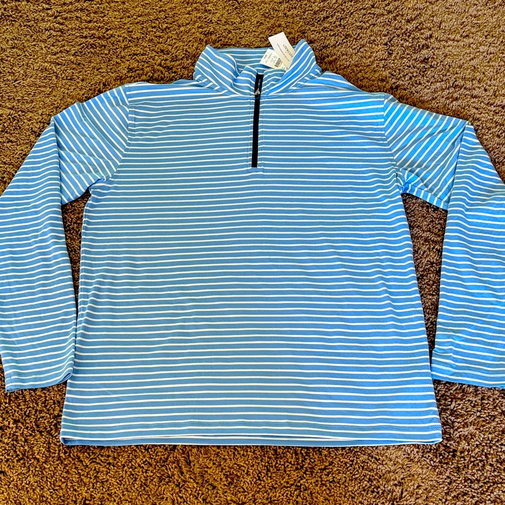 Crewcuts Striped Performance Half-zip Pullover